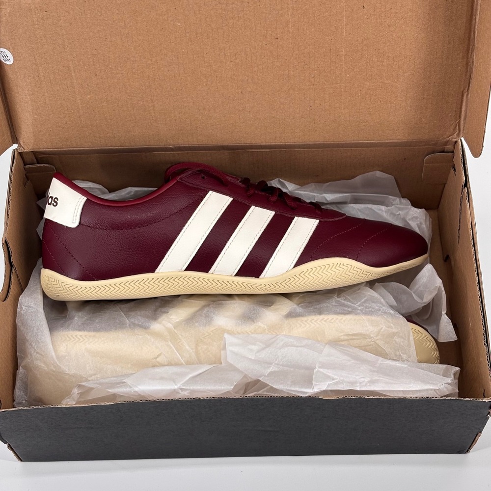 Adidas Grand Court Lo Women 9.5 Burgundy JQ7242 Low Top Sneakers New In Box - Picture 2 of 8